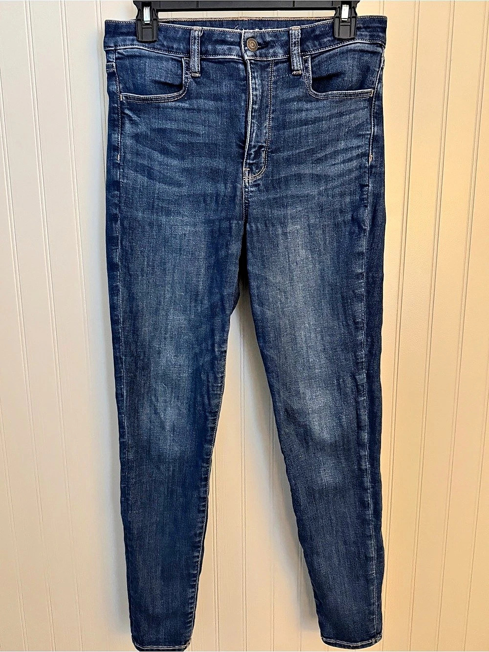 American Eagle Next Level Stretch Skinny Jeans in Blue Waist 6